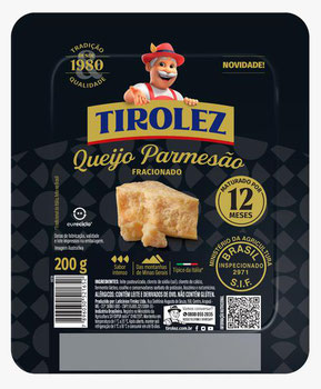 QUEIJO PARMESÃO TIROLEZ 200G FRACIONADO 12 MESES