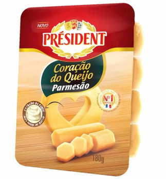 QUEIJO PARMESÃO PRESIDENT 180G CILINDRO