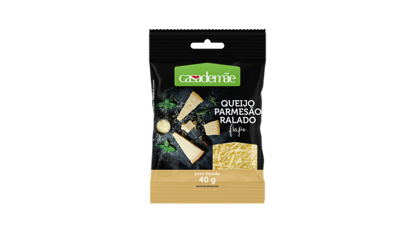 QUEIJO RALADO CASA DE MÃE 40G PARMESÃO FIAPO
