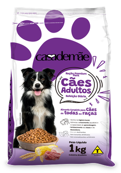 RAÇÃO CASA DE MÃE 1KG CÃO ADULTO