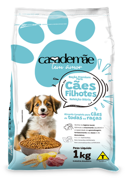RAÇÃO CASA DE MÃE 1KG CÃO FILHOTES