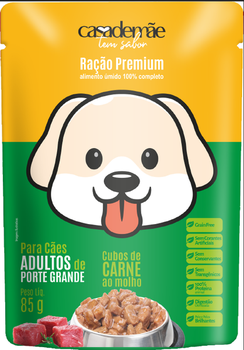 RAÇÃO CASA DE MÃE 85G SC CÃO ADULTO PORTE GRANDE