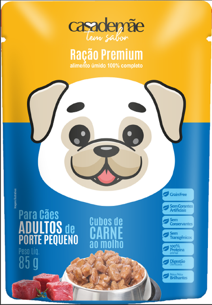 RAÇÃO CASA DE MÃE 85G SC CÃO ADULTO PORTE PEQUENO
