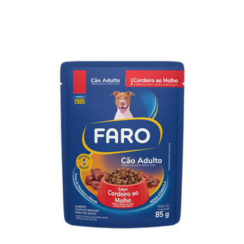 RAÇÃO FARO 85G SC CÃES ADULTO CORDEIRO