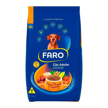RAÇÃO FARO 900G CÃO ADULTO RAÇAS MÉDIA/PEQUENA