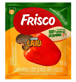 REFRESCO EM PÓ FRISCO 18G CAJU