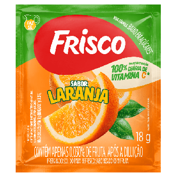 REFRESCO EM PÓ FRISCO 18G LARANJA