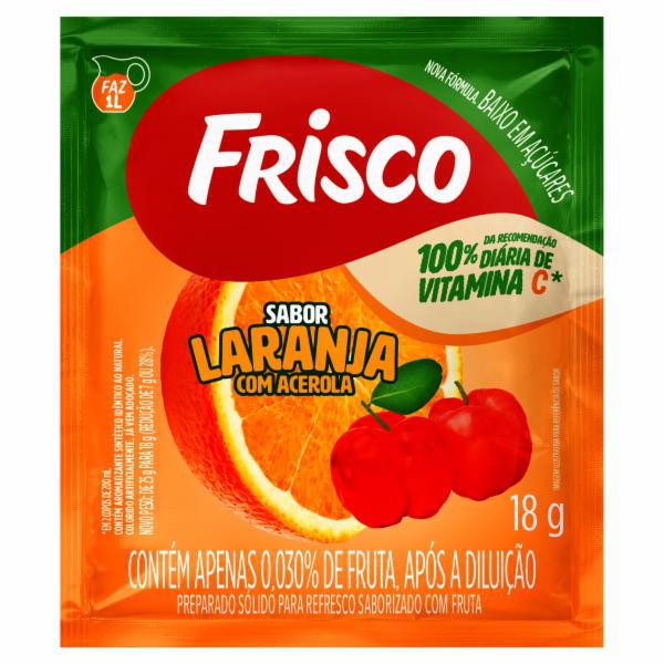 REFRESCO EM PÓ FRISCO 18G LARANJA/ACEROLA