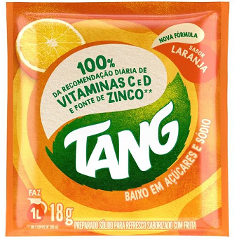 REFRESCO EM PÓ TANG 18G LARANJA