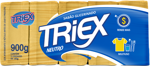 SABÃO BARRA TRIEX 900G NEUTRO