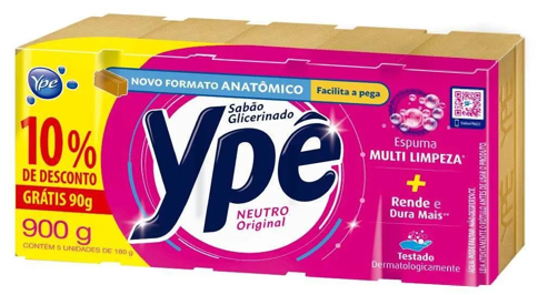 SABÃO BARRA YPÊ 900G 10% DESCONTO NEUTRO