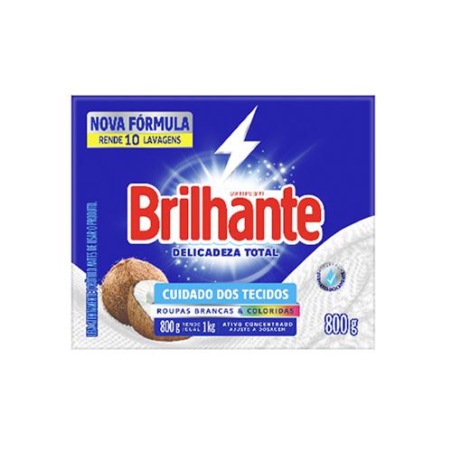 LAVA ROUPAS BRILHANTE PÓ 800G DELICADEZA TOTAL