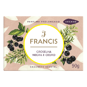 SABONETE FRANCIS 90G LUXO GROSELHA NEGRA/CEDRO
