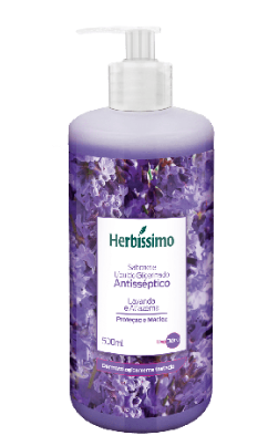 SABONETE LÍQUIDO HERBÍSSIMO 500ML LAVANDA/ALFAZ.