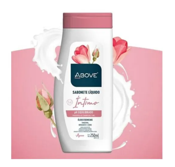 SABONETE LÍQUIDO ÍNTIMO ABOVE 200ML CHAMPANHE E MEL