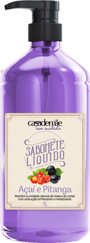 SABONETE LIQUIDO CASA DE MÃE 1L PUMP AÇAI E PITANGA