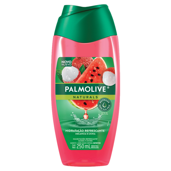 SABONETE LIQUIDO PALMOLIVE NATURALS 250ML MELANCIA/LICHIA