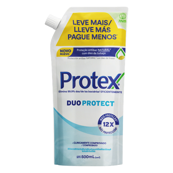 SABONETE LIQUIDO PROTEX 500ML LV+PG- REFIL DUO PROTECT