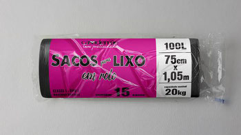 SACO LIXO CASA DE MÃE ROLO 100L C/15