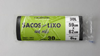 SACO LIXO CASA DE MÃE ROLO 30L C/30