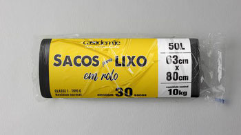 SACO LIXO CASA DE MÃE ROLO 50L C/30
