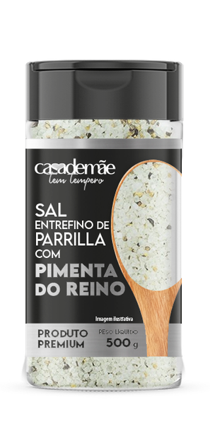 SAL CASA DE MÃE 500G PT PARRILHA PIMENTA REINO