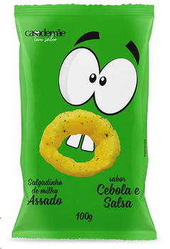 SALGADINHO CASA DE MÃE 100G CEBOLA/SALSA