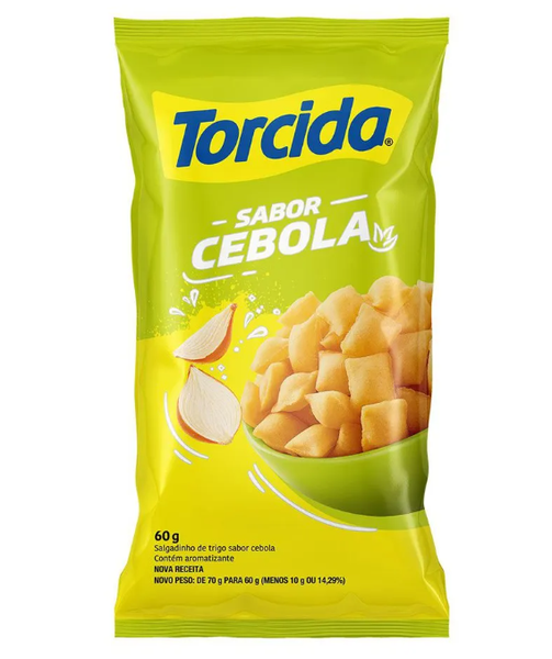 SALGADINHO TORCIDA 60G CEBOLA
