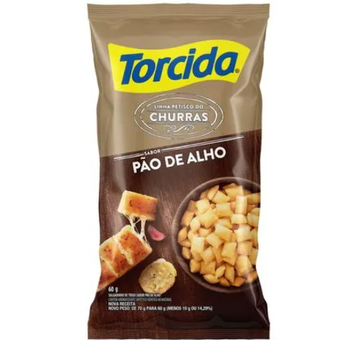 SALGADINHO TORCIDA 60G PÃO DE ALHO