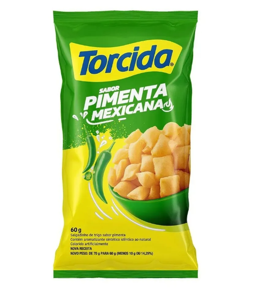 SALGADINHO TORCIDA 60G PIMENTA MEXICANA