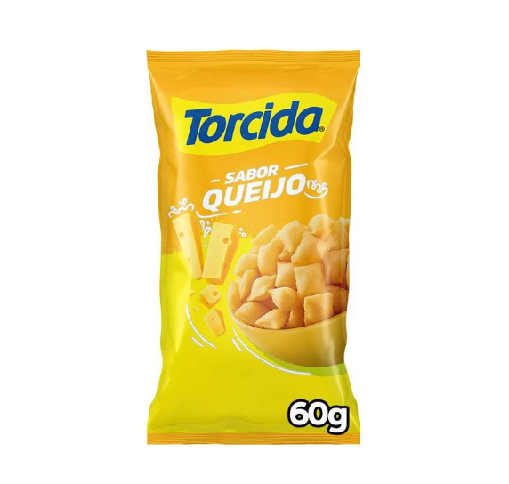 SALGADINHO TORCIDA 60G QUEIJO