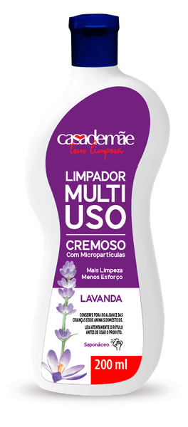 SAPONÁCEO CASA DE MÃE 200ML CREMOSO LAVANDA