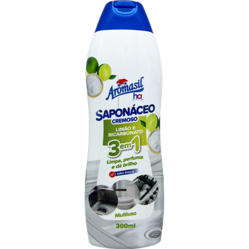 SAPONÁCEO AROMASIL 300ML CREMOSO LIMÃO/BICARBONATO