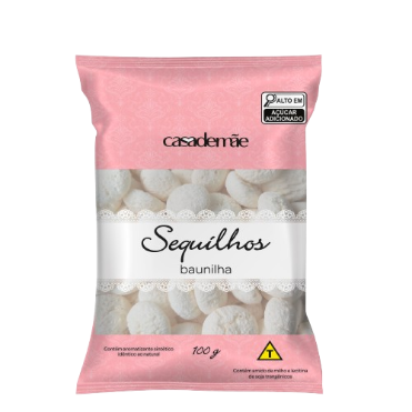 SEQUILHOS CASA DE MÃE 100G BAUNILHA