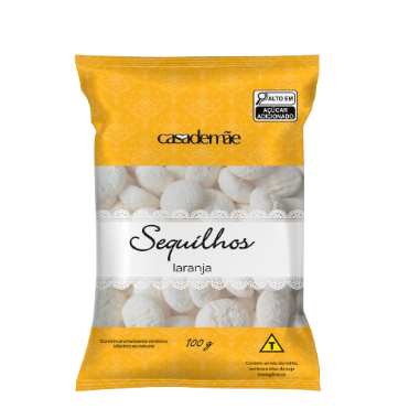 SEQUILHOS CASA DE MÃE 100G LARANJA