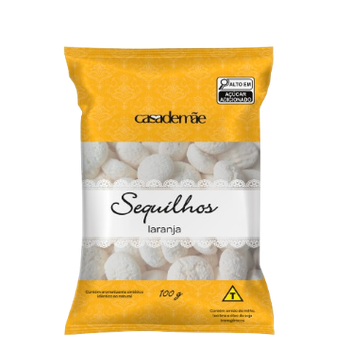 SEQUILHOS CASA DE MÃE 100G LARANJA