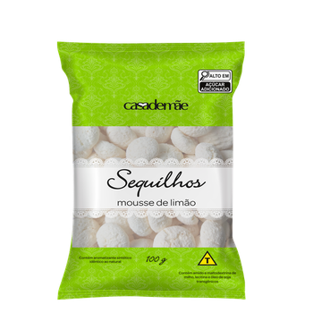 SEQUILHOS CASA DE MÃE 100G MOUSSE LIMÃO