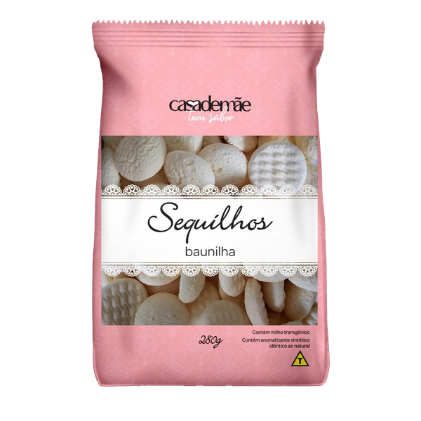 SEQUILHOS CASA DE MÃE 280G BAUNILHA