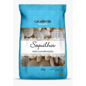 SEQUILHOS CASA DE MÃE 280G LEITE CONDENSADO