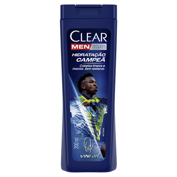 SHAMPOO CLEAR 200ML ANTICASPA MEN HIDRATAÇÃO CAMPEÃ