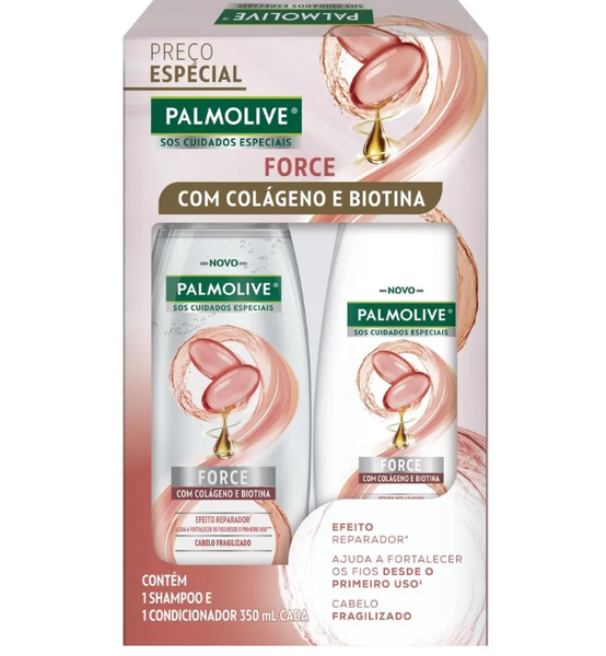 SHAMPOO/CONDICIONADOR PALMOLIVE 350ML SOS CUIDADOS ESPECIAIS FORCE