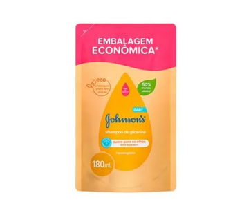 SHAMPOO JOHNSONS BABY 180ML REFIL TRADICIONAL