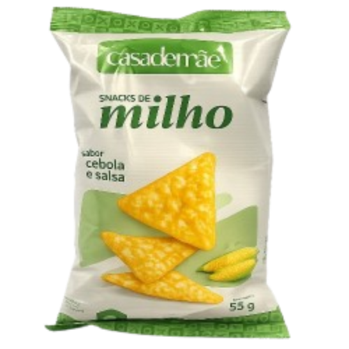 SNACK MILHO CASA DE MÃE 55G CEBOLA E SALSA