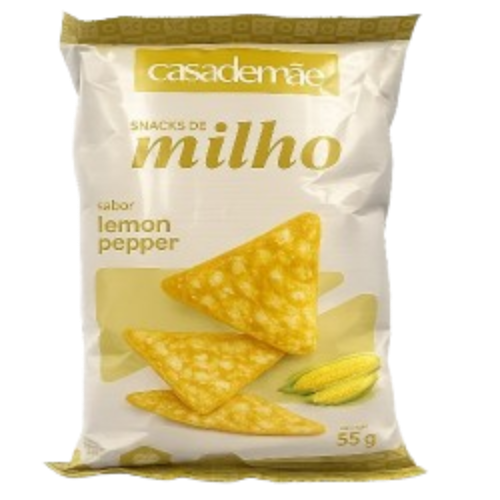SNACK MILHO CASA DE MÃE 55G LEMON PEPPER