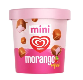 SORVETE KIBON 184G MINI MORANGO