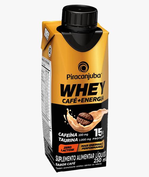 SUPLEMENTO ALIMENTAR PIRACANJUBA 250ML 15G PROTEÍNA WHEY CAFÉ+ENERGIA