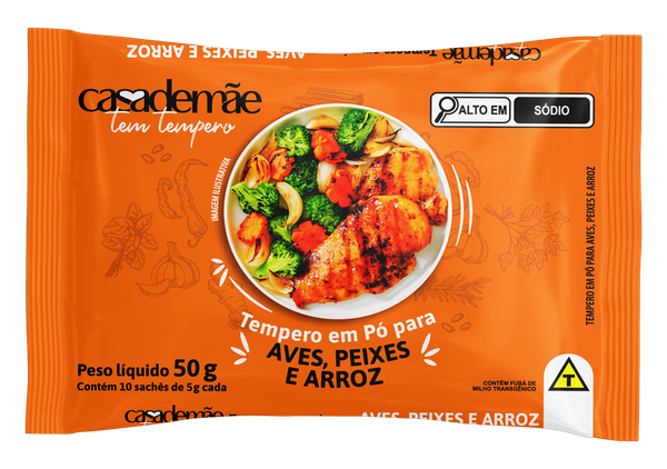 TEMPERO CASA DE MÃE 50G PÓ AVES