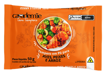 TEMPERO CASA DE MÃE 50G PÓ AVES