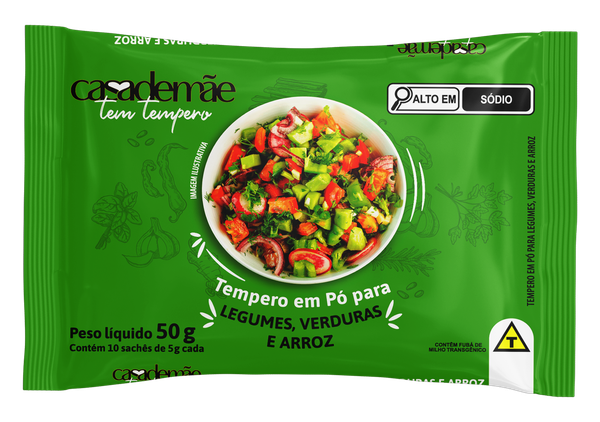 TEMPERO CASA DE MÃE 50G PÓ LEGUMES