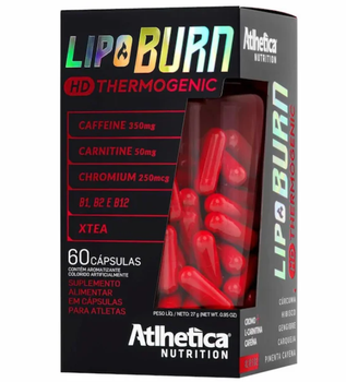 TERMOGÊNICO ATLHETICA C/60 CAPSULA LIPO BURN